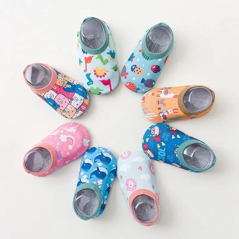 Neue Frühjahr/Sommer koreanische Mode niedlichen Cartoon mehrfarbigen Baby Boot Socken weichen rutsch festen Kleber 0-2 Jahre alten Kleinkinds chuhe