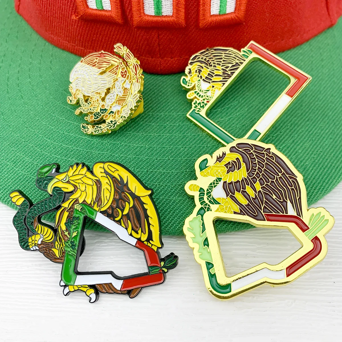 Mexican Eagle Badge Decoration Hat Pin New Era Paint Pin Clothing Hat Clip Team Emblem