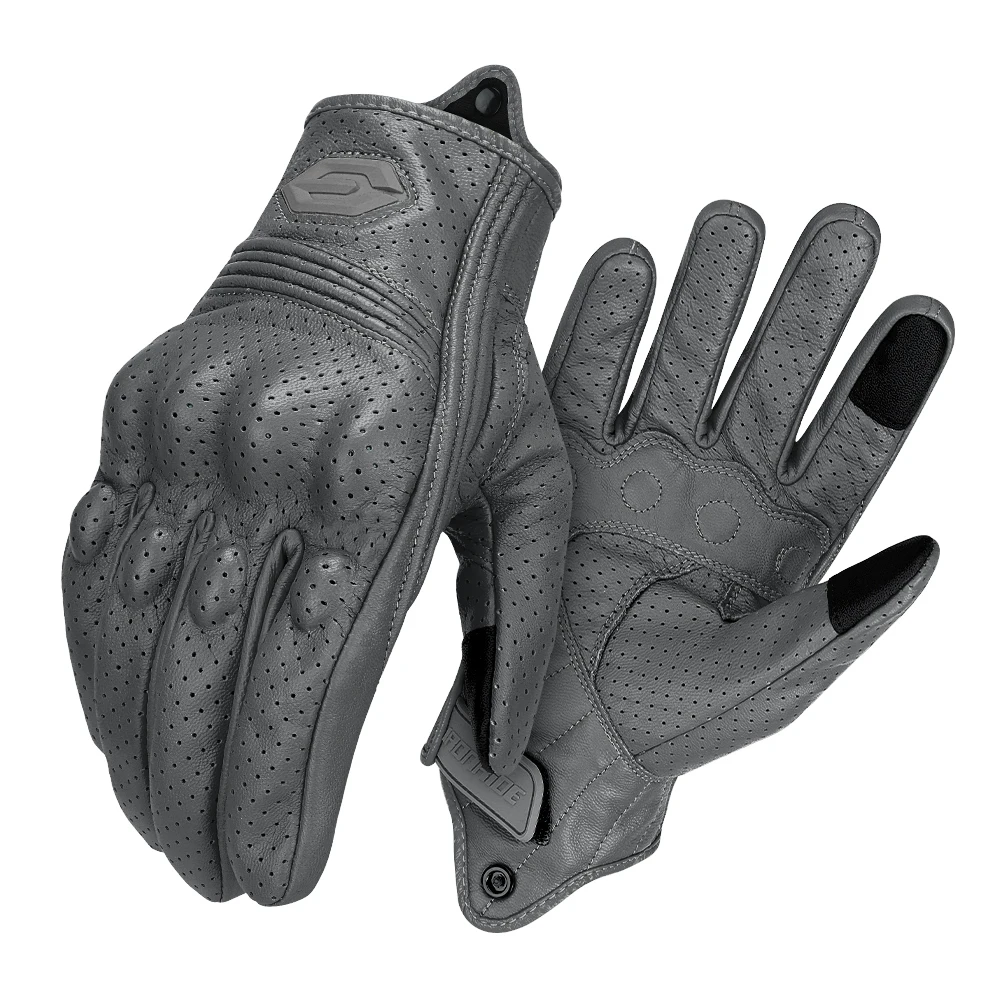 Motorcycle Gloves CE Men's Retro Moto Gloves Touch Screen Protective Motorbike Breathable Guantes Moto For Four Seasons