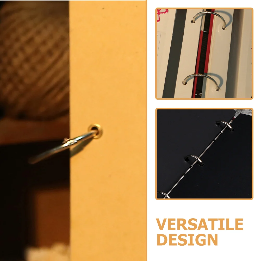 Anneaux de Reliure en Fer, Fermoir Multifonction pour Note, 24 Pièces