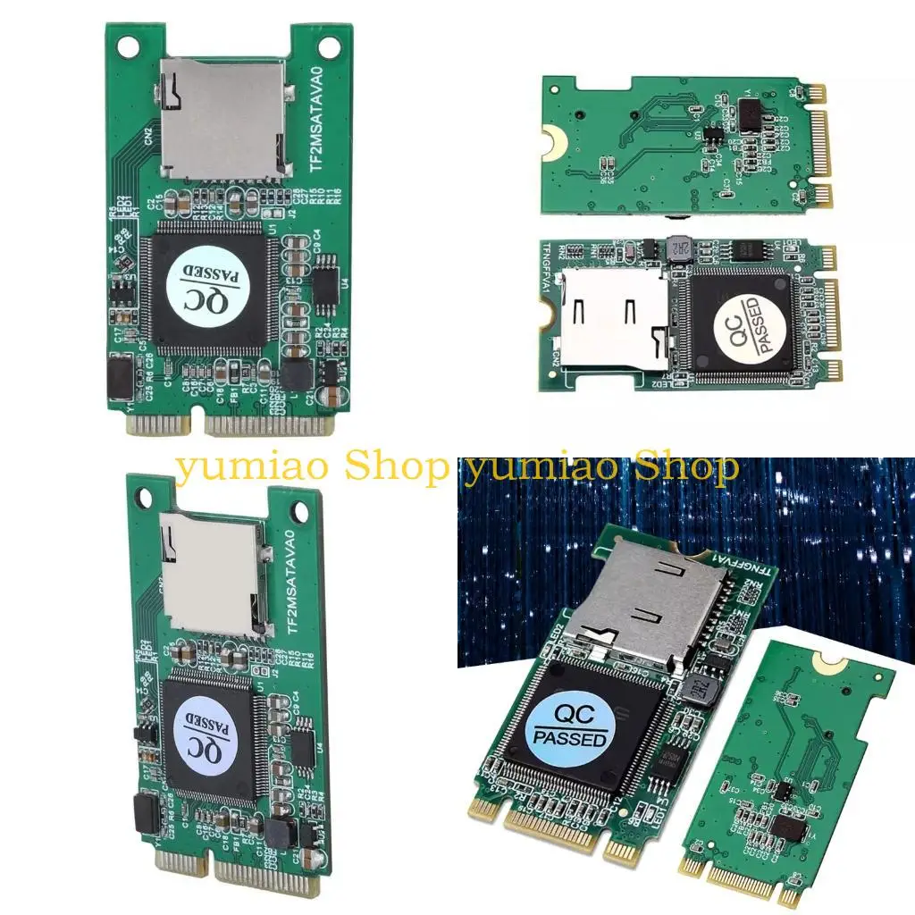 

587B M.2 MSATA Card Reader SDHC SDXC to M.2 T-Flash Adapters Card Converters for Desktop Laptops M.2 NGFF Mobile SSD Card