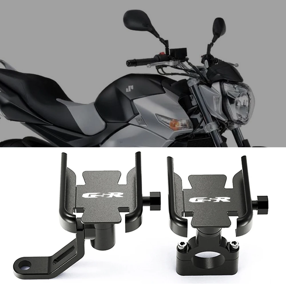 

Motorcycle NEW Phone Holde Rearview Mirror Bracket GPS Clip Bicycle Stand For SUZUKI GSR400 GSR600 GSR750 GSR 400 600 750