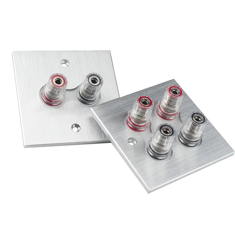 Connector Banana Wall Plate Banana Plug Binding Post Wall Plate For Home Theater