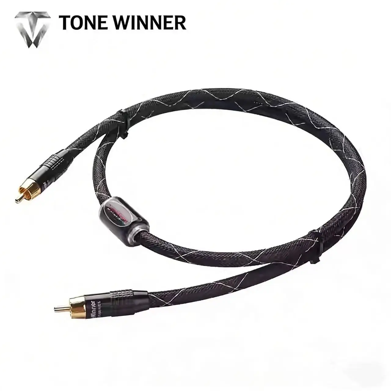 1m Silver Ring Snake Coaxial High-Fidelity Coaxial Digital Audio Output Cable