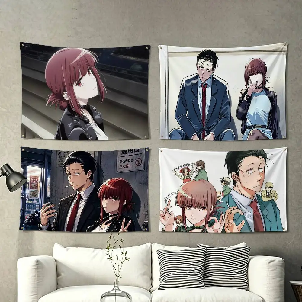 Manga Smoking Behind the Supermarket with You  Flags for Bedrooms Home Decor Items Outdoor Decors Garage Decoration Flaga