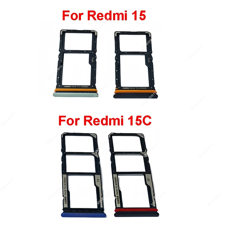 For Xiaomi Redmi 15 15C 4G 5G Internal SIM Card Tray Reader and Socket Complete SIM Card Reader Holder Holder Module image 6