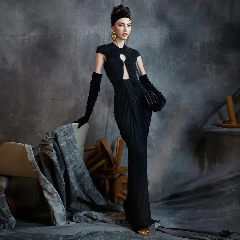 

Bla Slim Fit Evening Dr Sexy Hollow out Me Skirt Vintage Women's Dr Ciwalk Single Piece 206 Winter Collection