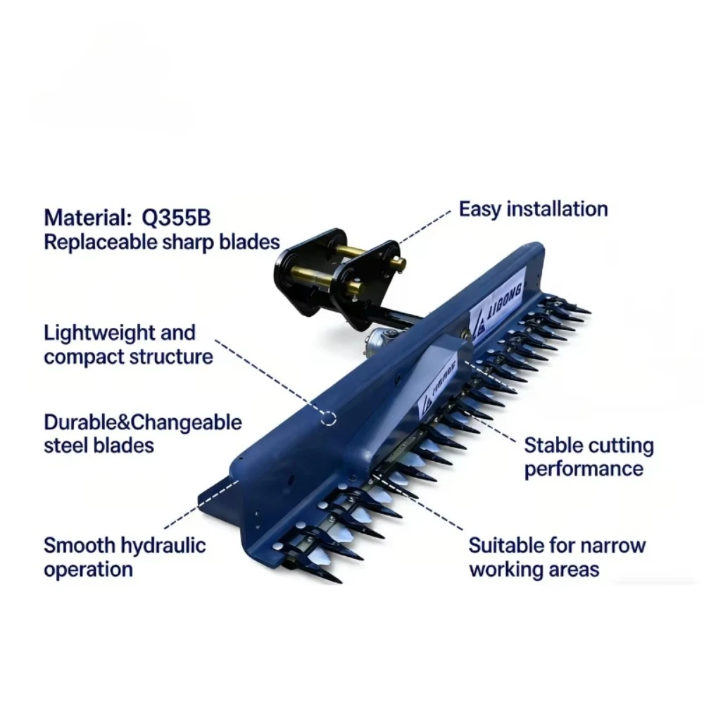 Hydraulic Excavator Hedge Trimmer Multi Function Hedge Cutter for Municipal Works Highway Maintenance and Garden Management