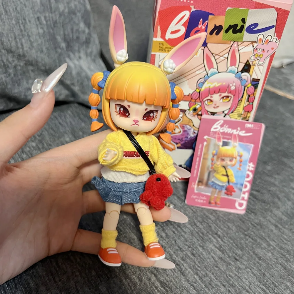 Bonnie il viaggio delle strade Blind Box Anime Figures Ob11 1/12 BJD Dolls Kawaii Rabbit Action Model Girls Kid Toy Surprise Box