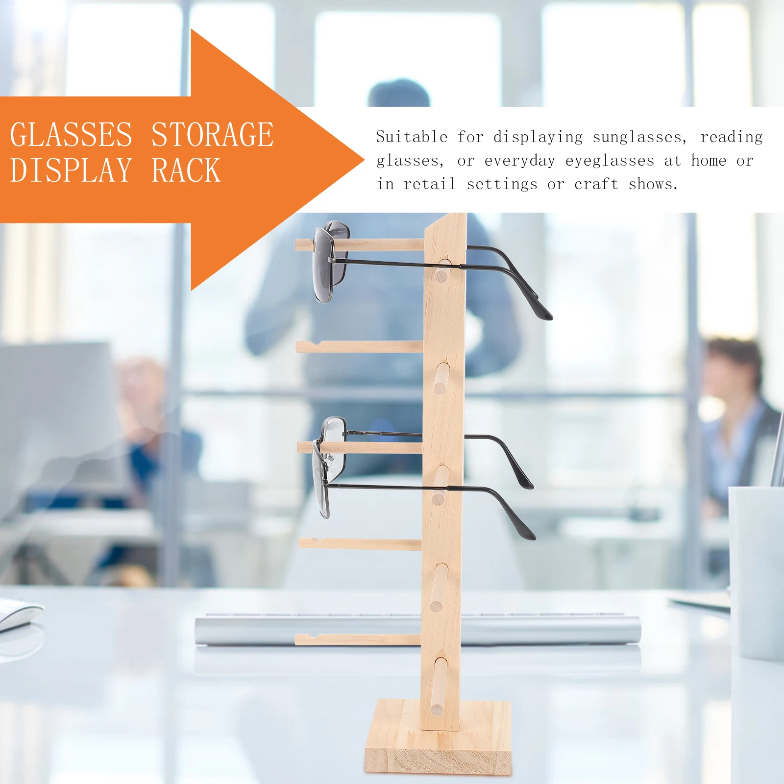 

Wooden Sunglasses Display St Eyewear Rack Holder Practical Glasses ganizer Retail Craft Show Storage Solution Durable
