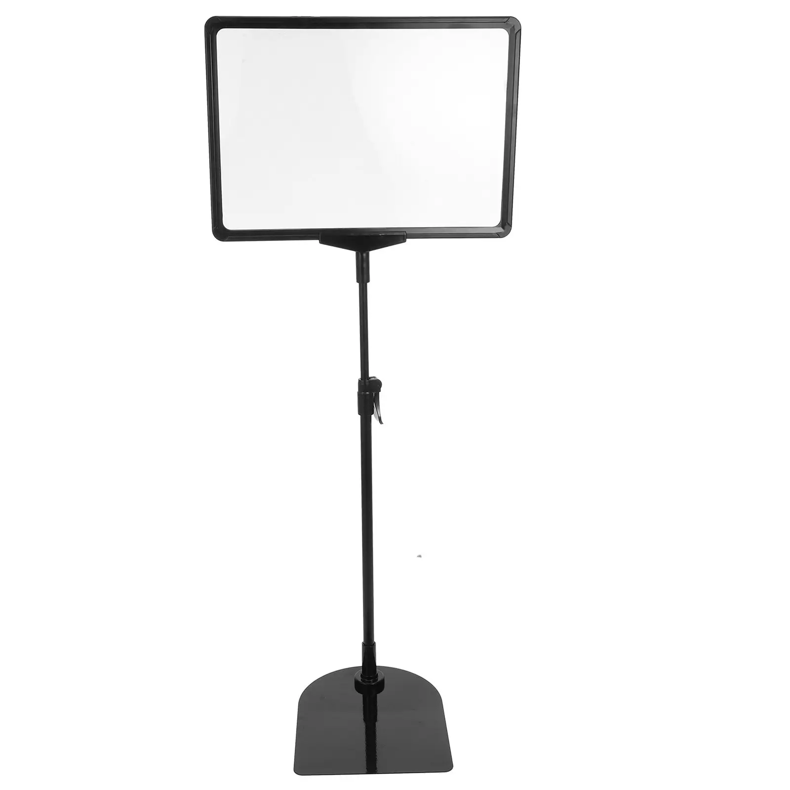 Adjustable Floor Standing Poster Holder – Heavy-Duty Black Sign Stand for Advertising and Display