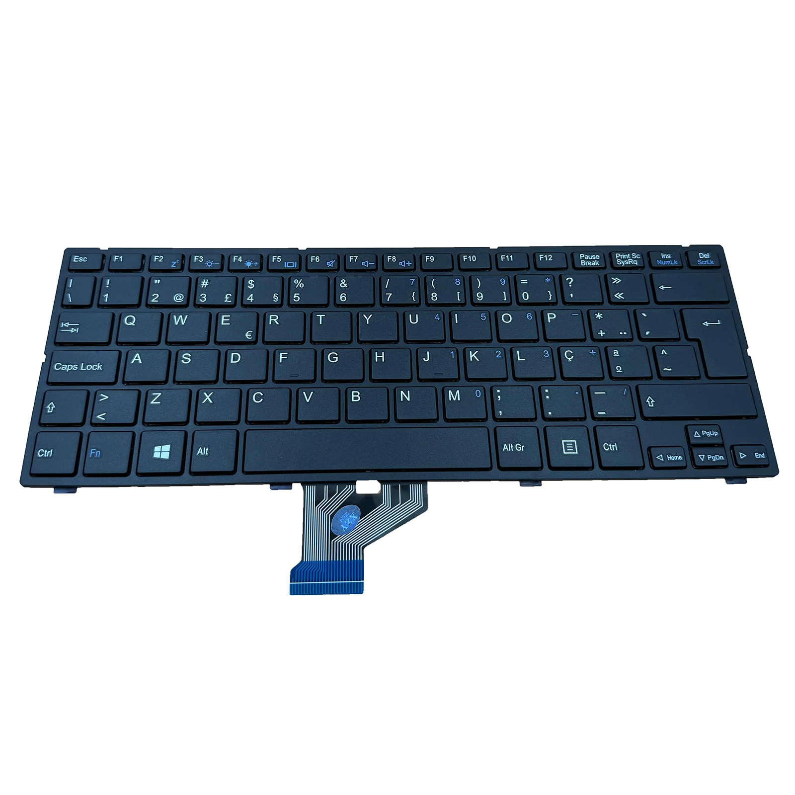 Laptop Keyboard For ECS SF20GM6 SF20GM7  Portugal PO Black With Frame New