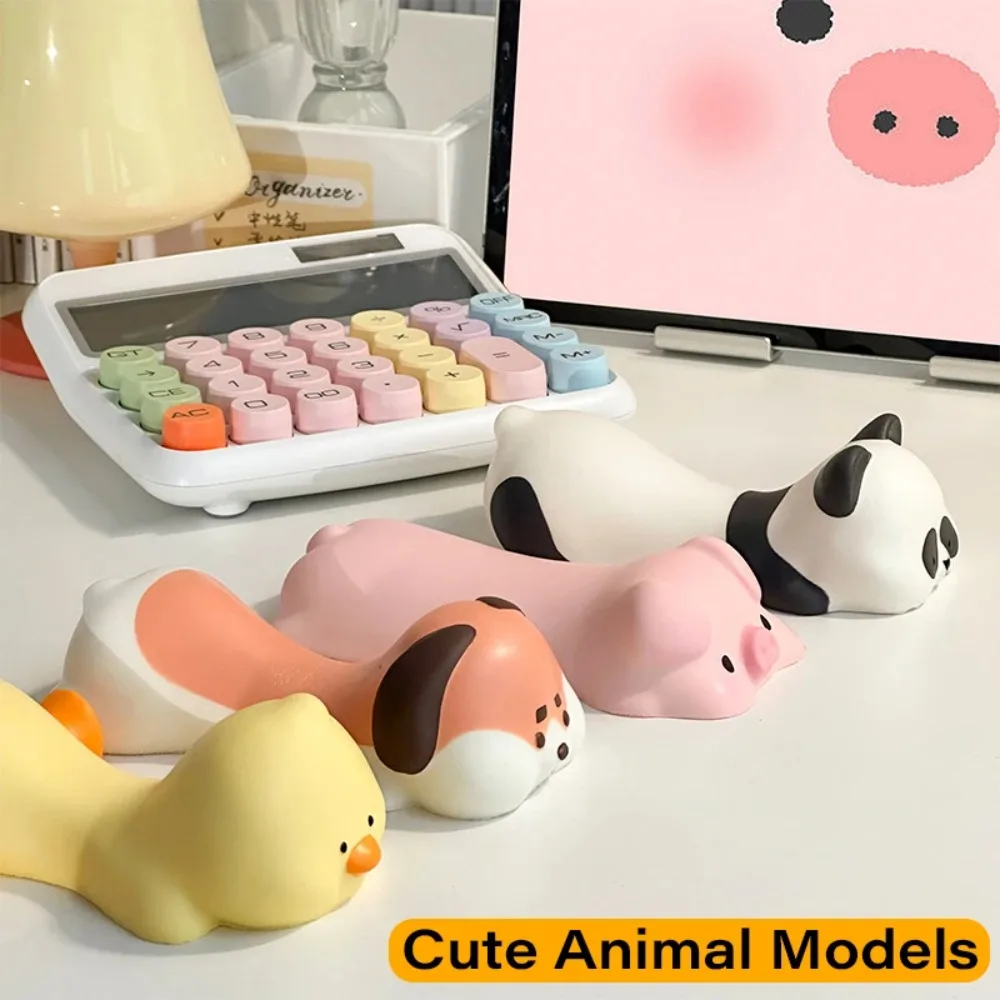 Cute Cartoon Animal Mouse Wrist Rest Soft Hand Pillow Cushion for Girls Office Desktop Laptop Relieve Wrist Pressure Panda Shape
