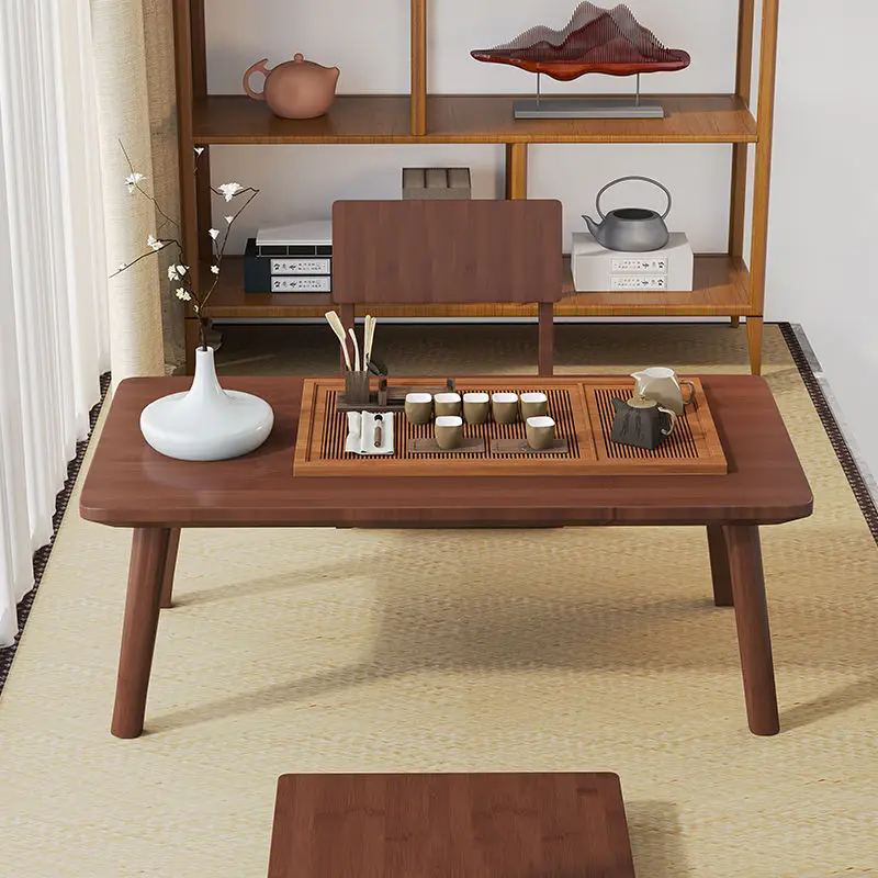 For Bay Window Small Table,  Household Solid Wood Coffee Table, Low Bay Window Table for Eating