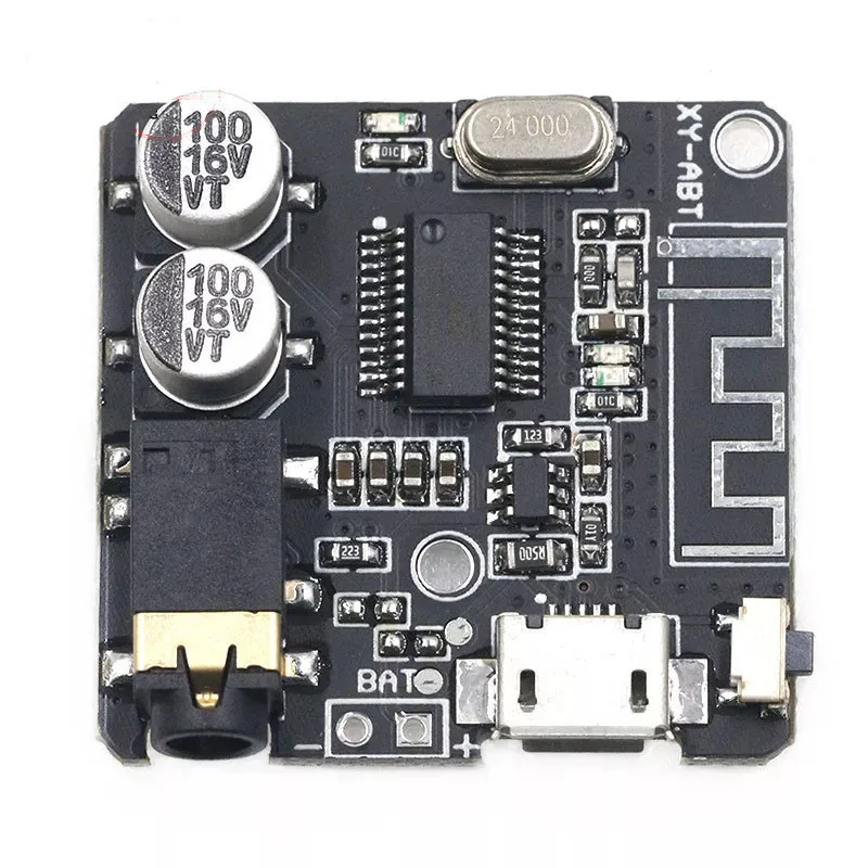 1/2~50/100Pcs XY-ABT MP3 Bluetooth Decoder Board DIY Bluetooth 5.0 Audio Receiver Module Car Speaker Audio Amplifier Board