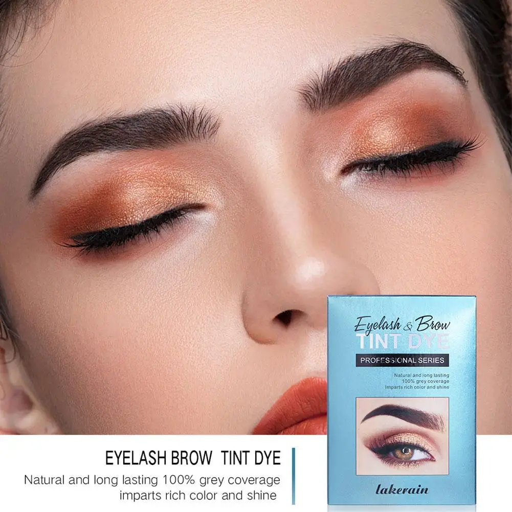 Cílios e sobrancelha Dye Tint Kit, impermeável, 15 Mins, rápido, Brow Enhance, Lash Brow, permanente Dye, duradoura Maquiagem, Long Dye, R2S4