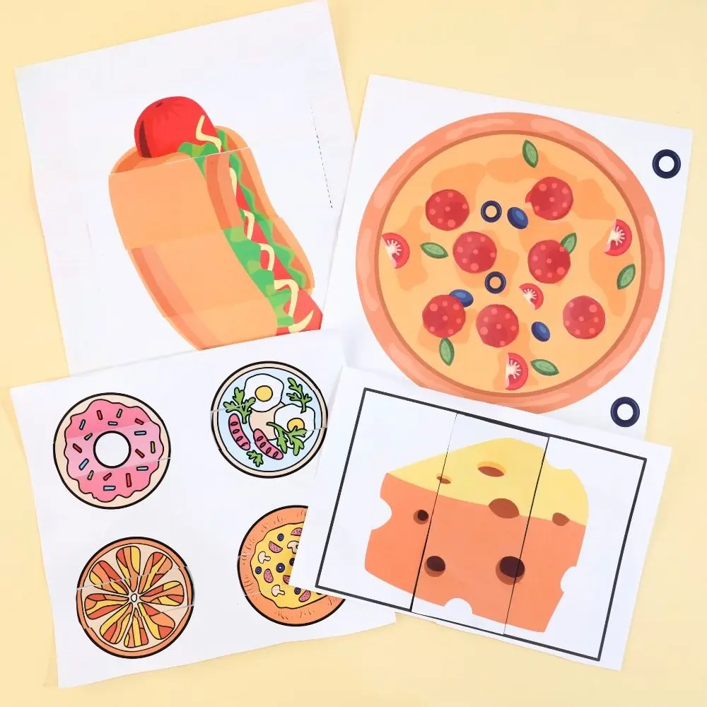 Paper Paper-cutting Book 3D Animal Pattern Montessori Kindergarten Puzzle Paper Cartoon Scrapbooking Children Handmade Paper