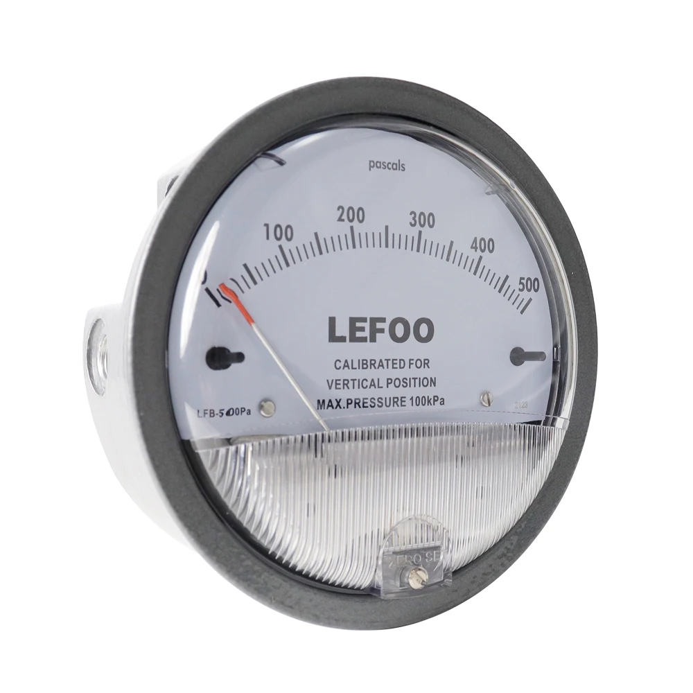 LEFOO Air Differential Pressure Gauge Cacuum Manometer High precision micro pressure gauge Measuring range 0-30PA~0-30KPA