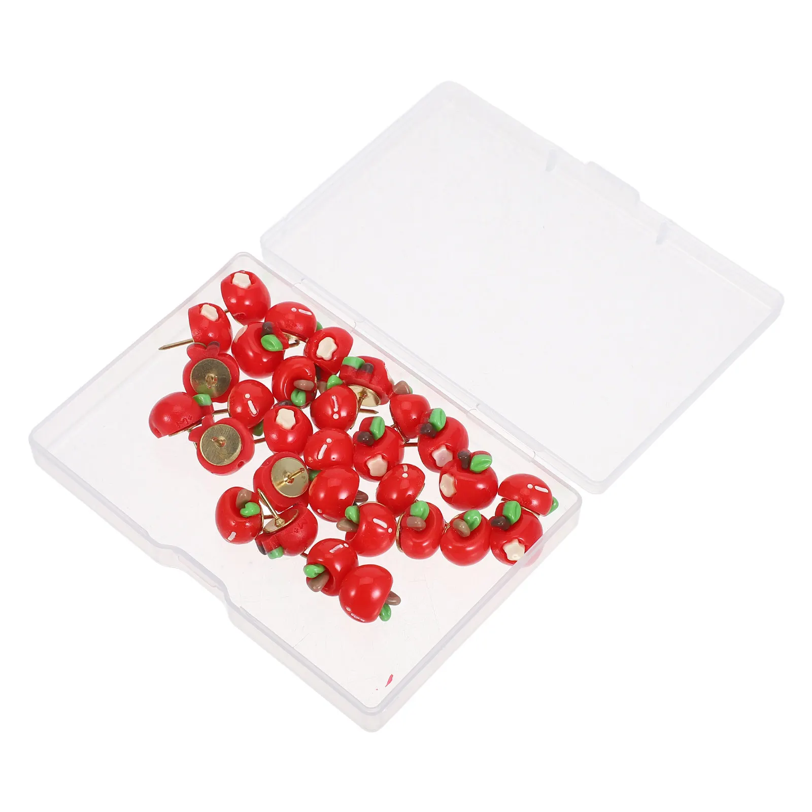 

30Pcs Thumbtacks Fruit Theme Resin Push Pins for Cork Board Bulletin Wall Tacks Hanging Pictures Office Decorative Craft