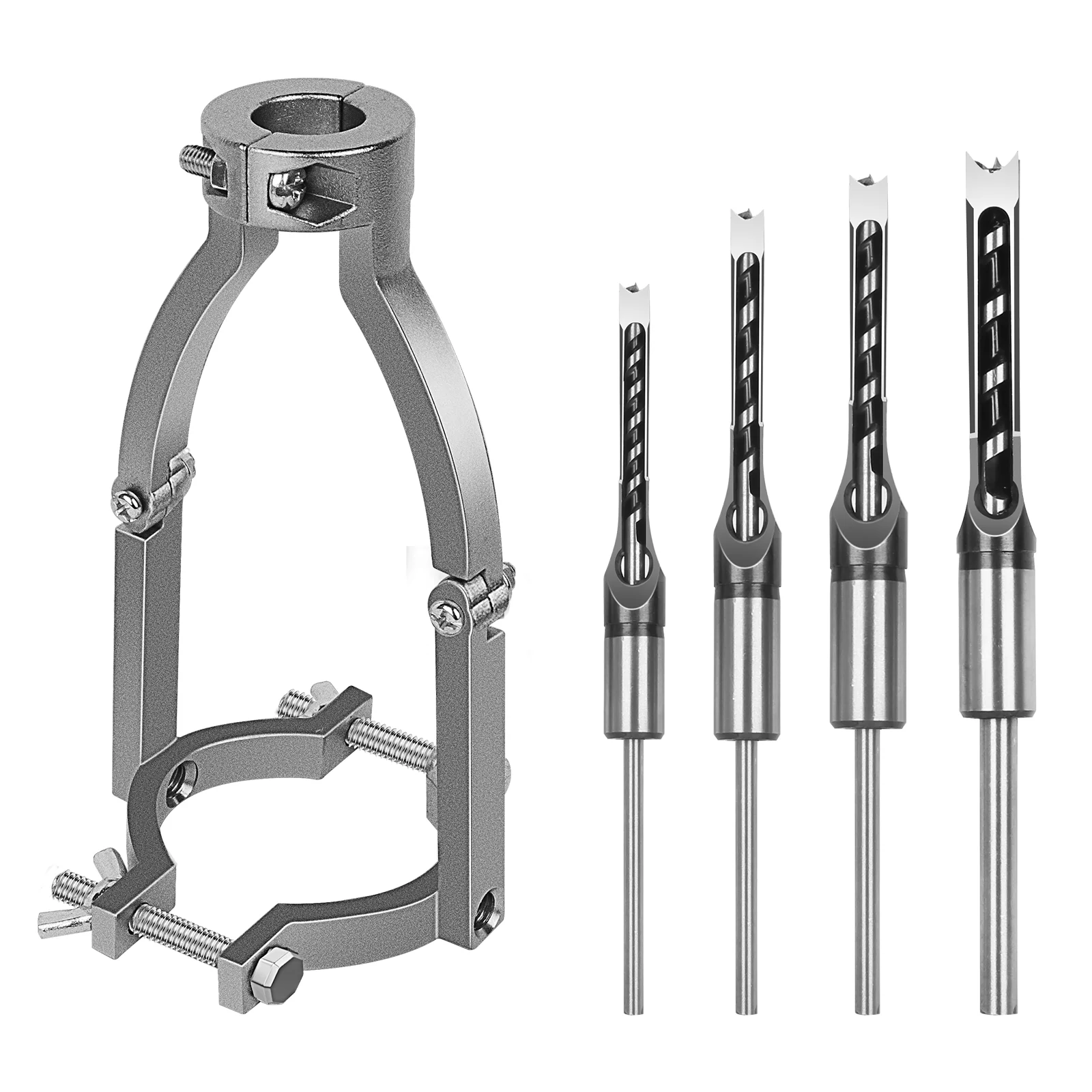 Square Hole Drill Bit Adapter for Electric Tools Professional Accessory - Woodworking Hole Saw - Cutting Chisel - Drill Bit Set