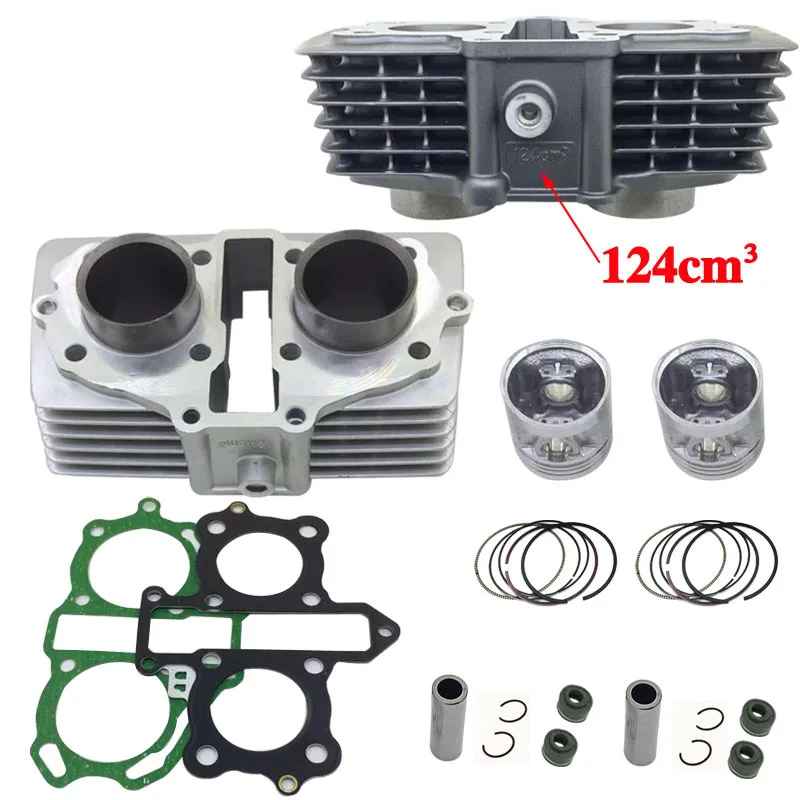 Engine Spare Parts Motorcycle Cylinder Kit 44mm pin 13mm For Honda CBT125 CL125 QJ125 CM125 TWIN CA125 CBT CL CM 125 125cc