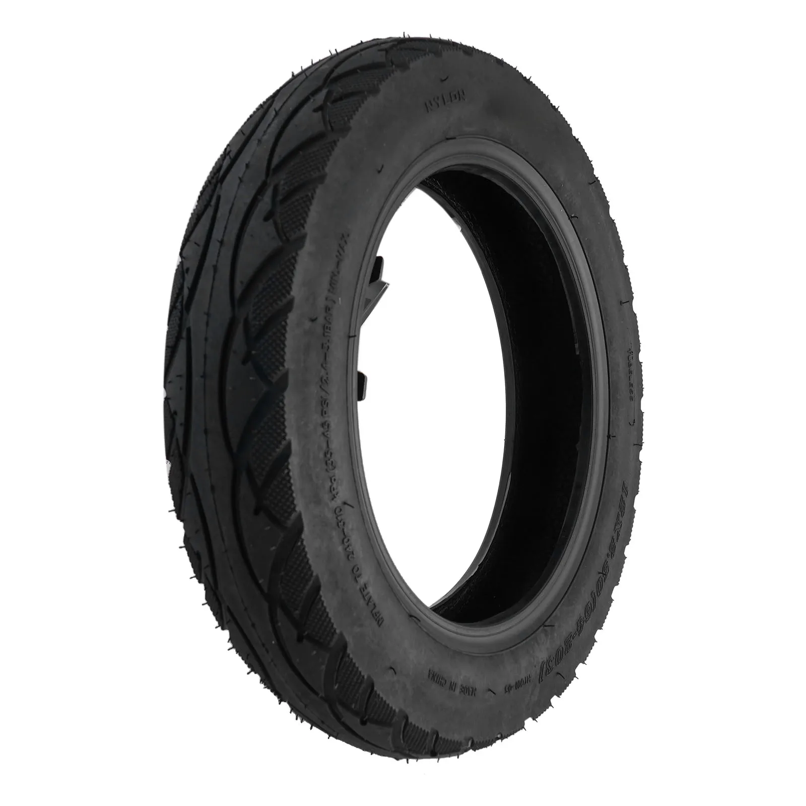 

12x2.50(64-203) 12 Inch Tubeless Tyre Daily Commuting Rubber Tire Black Color Easy Installation For 12x2.50 Tire