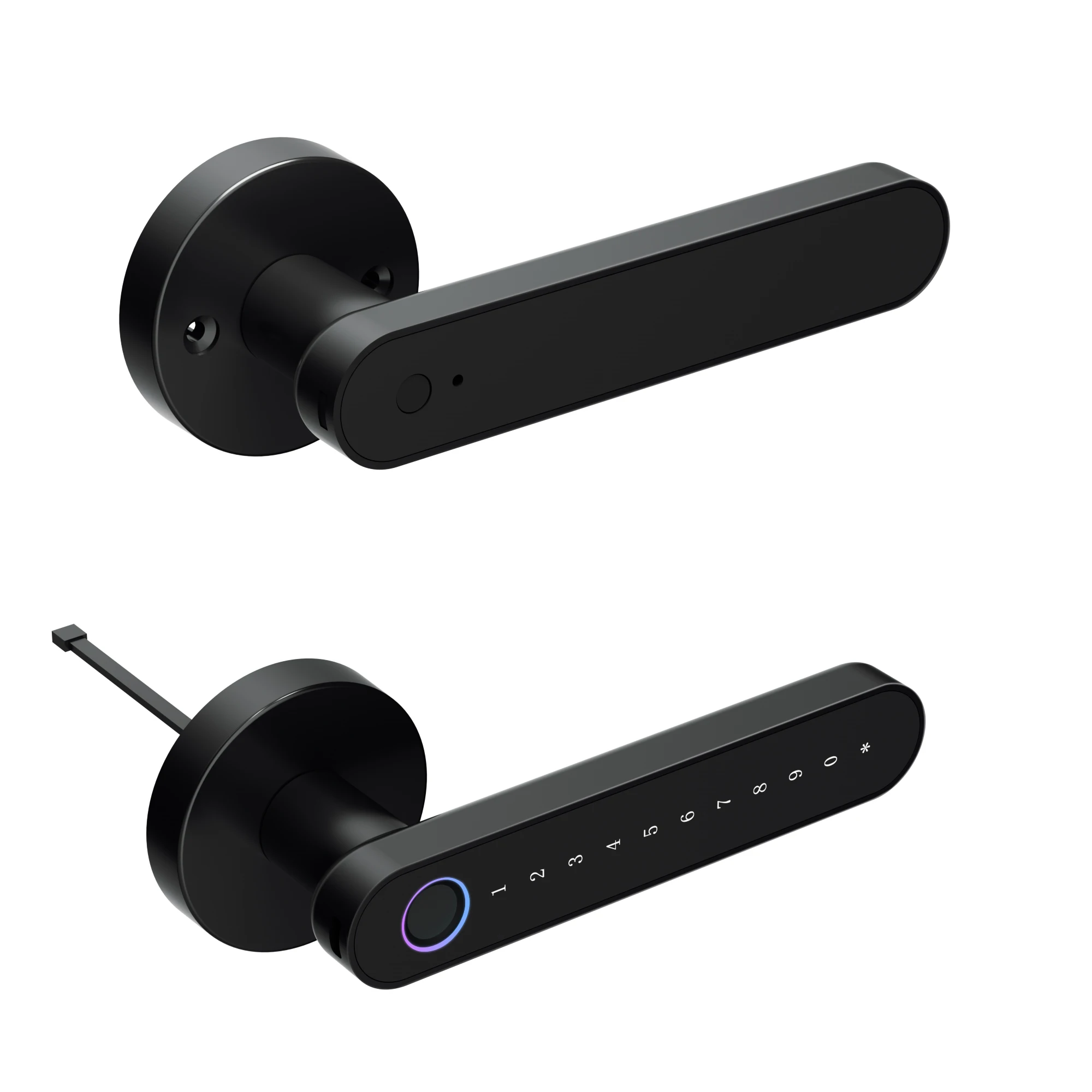 Tuya Bluetooth Smart Door Lock Cerradura Inteligente Password Card App Remote Unlock Doorlock for Residential Hotel
