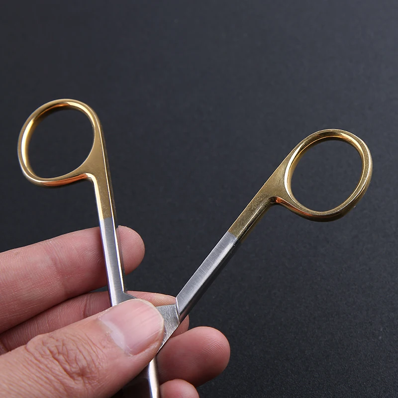 Blunt Suture Straight Sharp Curved Scissors Cosmetic Plastic Line Carving Tissue Scissors