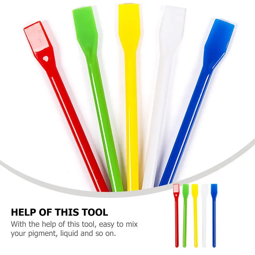 20 Pcs Plastic Mixing Rods Stir Sticks for Pigment Craft Tools Liquid Paint Stir Stick Easy Clean Smooth Create Colors Hygienic