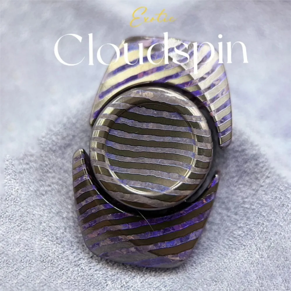 TW EDC Cloudspin Fidget Spinner matériau spécial Gyro bureau Fidget jouets adulte soulagement du Stress jouet trois lames Spinner