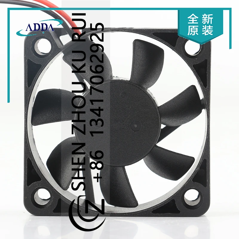 العلامة التجارية الجديدة ADDA AD5012HB-D70 5015 5CM مروحة تيار مستمر مزدوجة الكرة تعمل على 12 فولت 0.14A لتبديد الحرارة #3