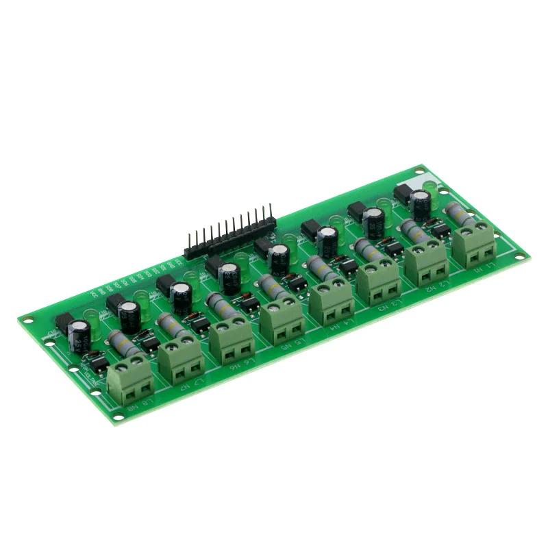 AC 220V 8 Channel MCU TTL Level 8 Ch Optocoupler Isolation Test Board Isolated Detection Tester Module PLC Processors