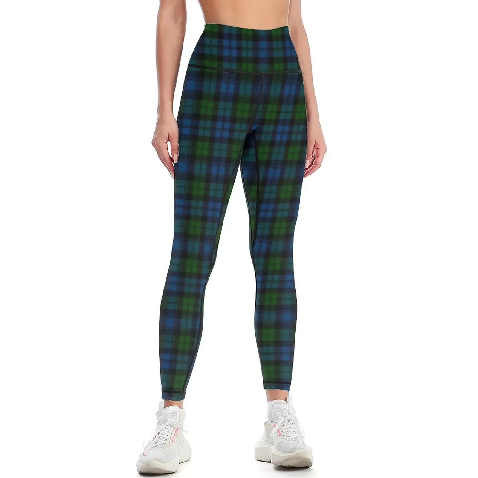 Clan Campbell Tartan Leggings workout shorts sporty woman push up sportswear gym Women's push up Womens Leggings