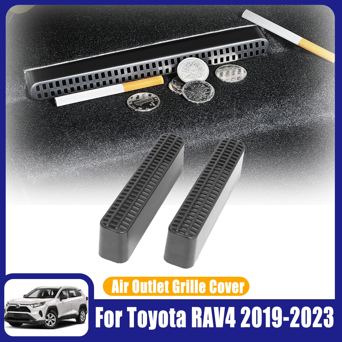 

Air Vent Outlet Cover For Toyota RAV4 XA50 Suzuki Across 2019-2023 Car Accessories Under-Seat Protectors Anti Debris Dust Mesh