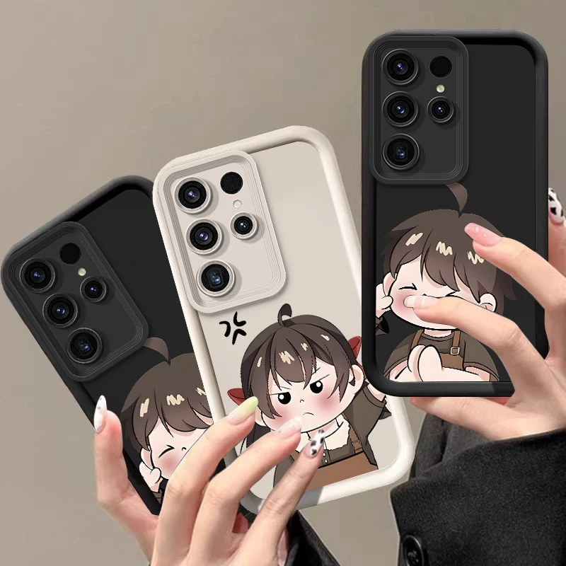 

Cartoon couple image Phone Case for Samsung Galaxy S26 Ultra S25 Edge S24 FE S23 Plus S22 S21 S20FE S22+ S24 Silicone Soft Cover