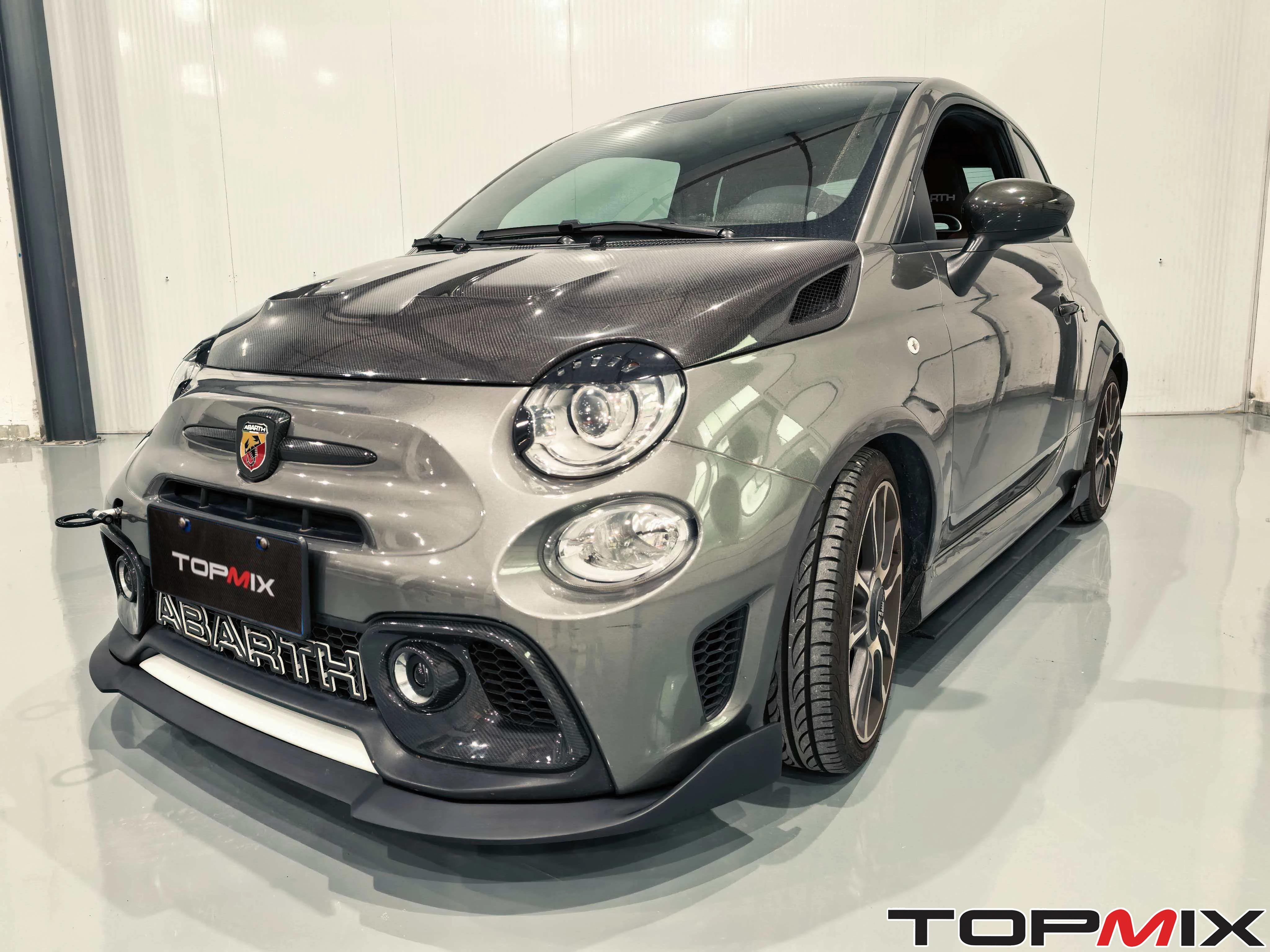 Real Carbon Fiber or FRP spoiler body kit fit for Fiat 500 Abarth