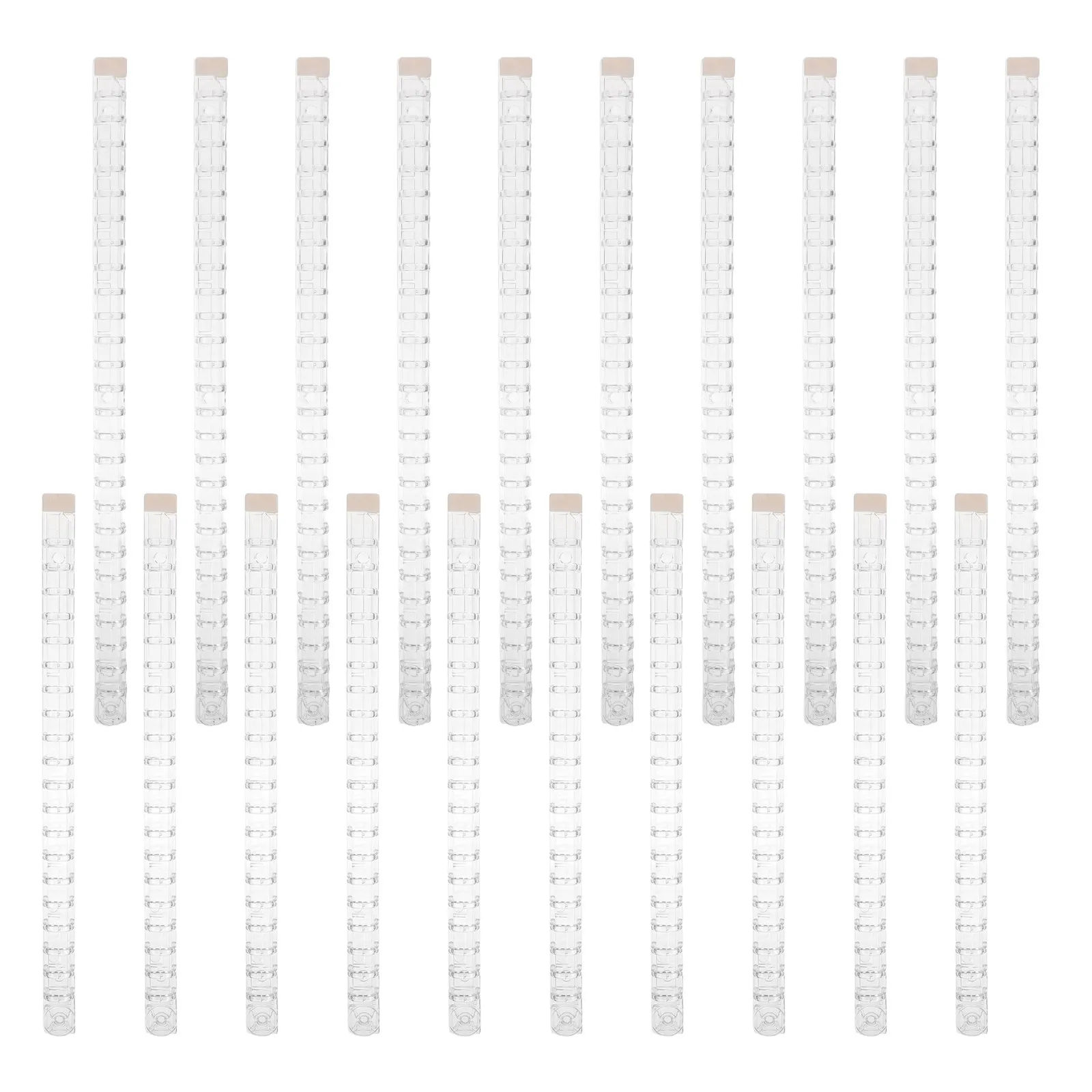 10Pcs Plastic Loose Leaf Binder For Notebook Binding Study Planner Transparent Loose-leaf 15MM Diameter