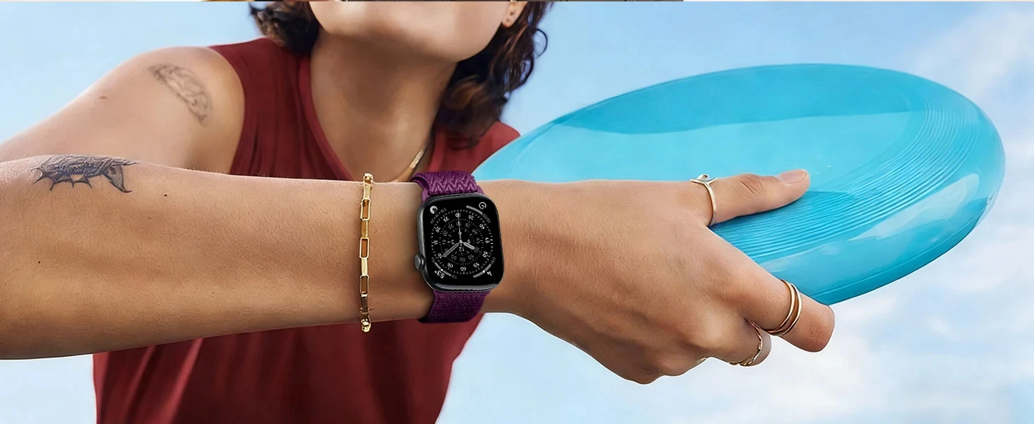 Nylon-Schlaufenarmband für Apple Watch 46mm 42mm 44mm 40mm 41 45mm Gemustertes Armband Correa iwatch 11 10 SE 9 8 7 Ultra3 2 49mm – Detail 10