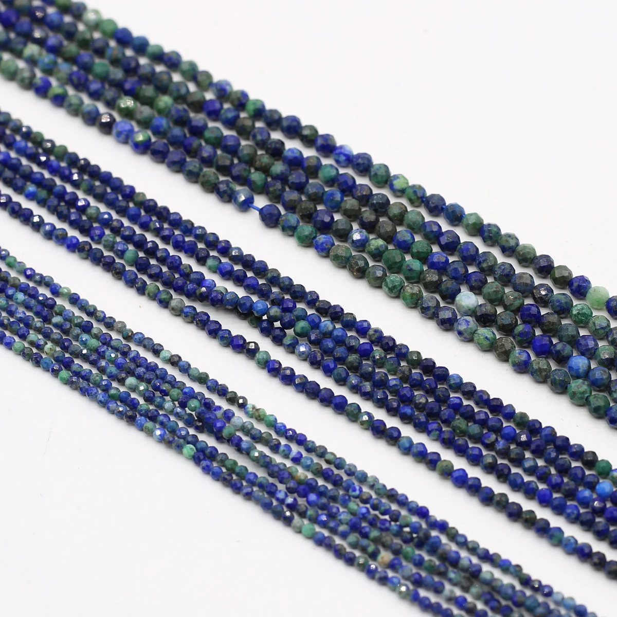 Natural Stone Faceted Beaded Lapis Lazuli Gemstone Isolation Loose Beads for Jewelry Making Diy Necklace Bracelet Accessories