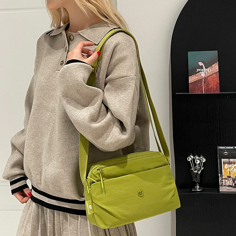 

2026 new ultra lightweight multi-layer crossbody bag for women, versatile crossbody canvas bag, casual shoulder bag for women