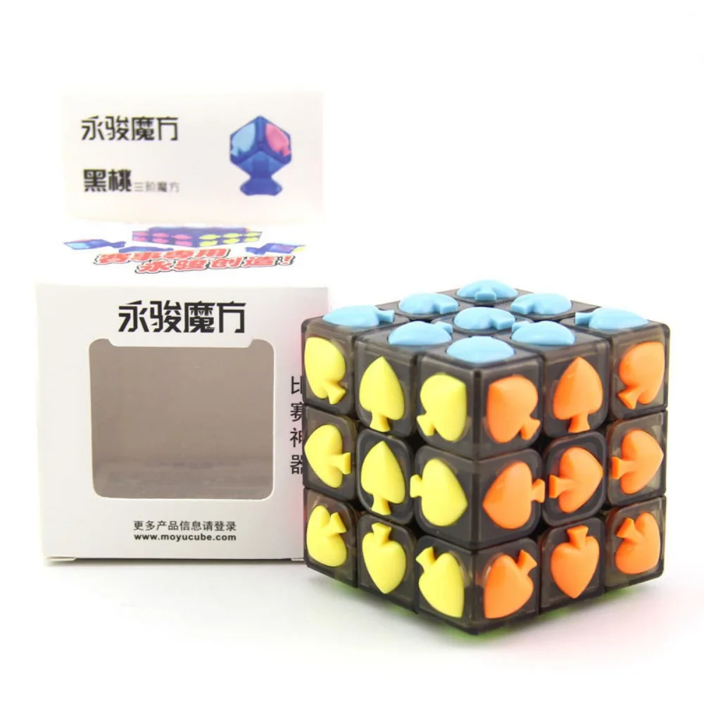 

Yongjun Spade Poker 3x3x3 Magic Cubes Puzzle Magical cube 3x3 Speed Cube Professional Twist Cubo Magico Educational Toys