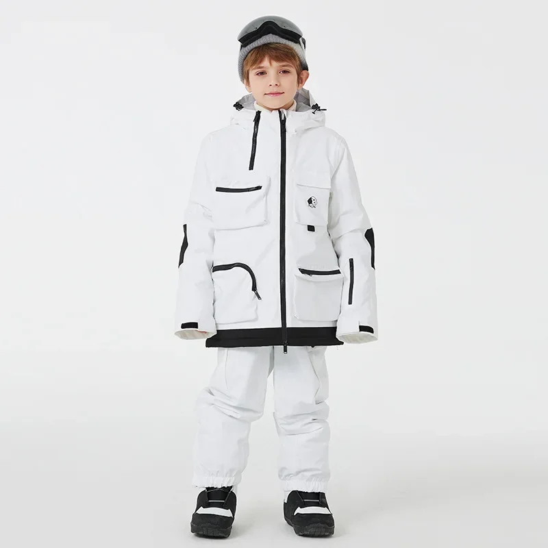 Boys Girls Winter Ski Clothes Windproof Waterproof Snowboarding Suit Sets Snow Skiing Clothing Ski Jackets Pants Snow Ski Wear - Image 5