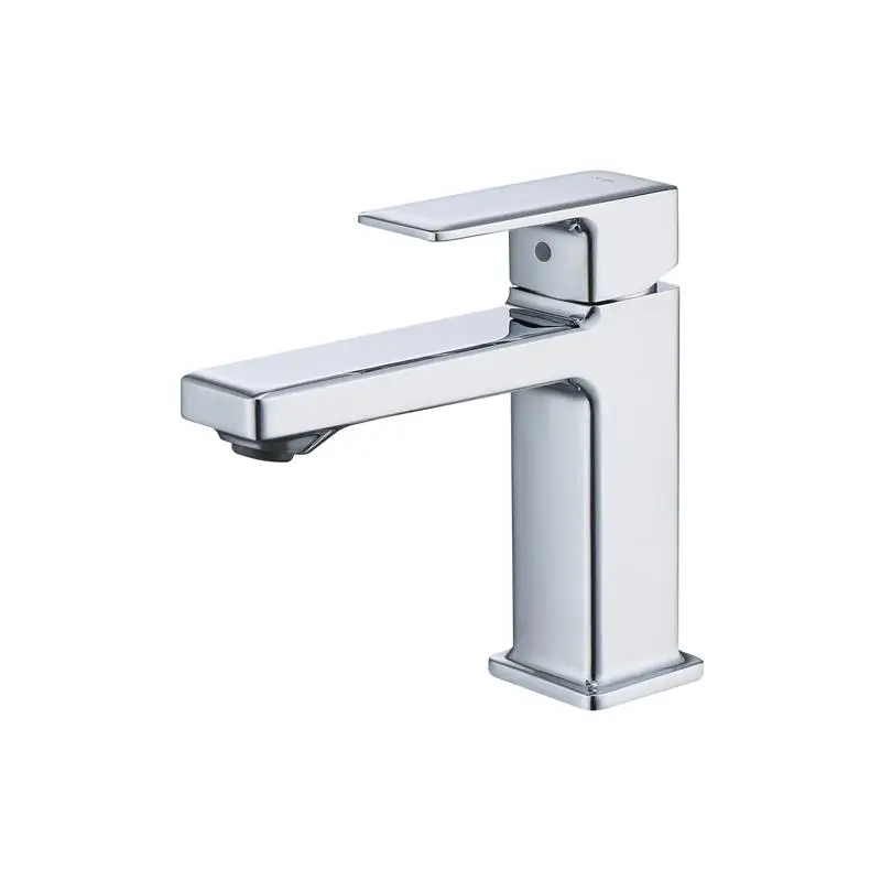 

Chrome Single Hole Bath Faucet with Dual 9/16in Hoses for Vanity Sink and Laundry Use