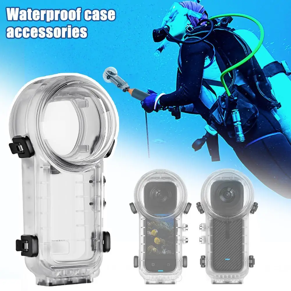 

Dive Case For Insta360 X4 Waterproof Housing Cover For Insta360 X4 Invisible Diving Case Underwater 50M Dive Shell Accessories