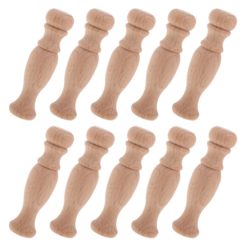 

10 Pcs Wood Craft Spindles H Carved Unpainted Balusters Wooden Pillars DIY Cabinet Corbels Furniture Decor Roman Column Post