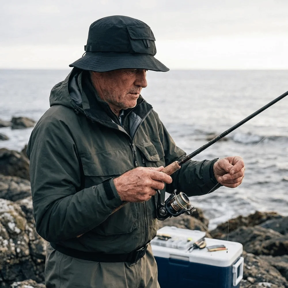Anti-UV Foldable Bucket Hat Pocket Design Breathable Quick Drying Fisherman Hat Polyester With Storage Bag Waterproof Sun Hat