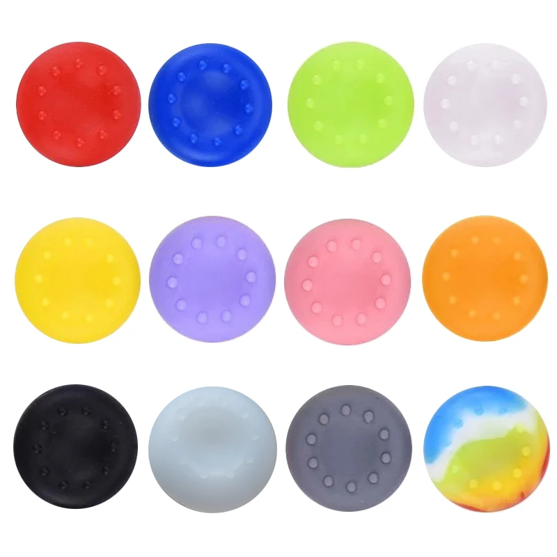 12pcs/lot Silicone Stick Grip Caps Case For Playstation 4/PS4/PS3/PS5/Xbox360/Xbox One/Switch Pro Gamepad Controller Accessories