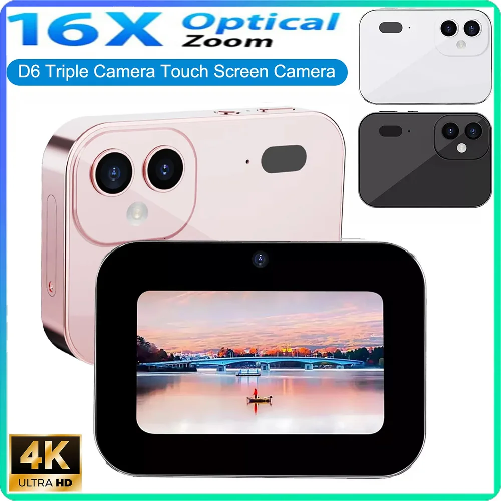 

128GB 64MP CCD Digital Camera With 3Inch Touch Screen Digital Flash Video Camera 16XDigital Zoom IR Night Vision Camcorder