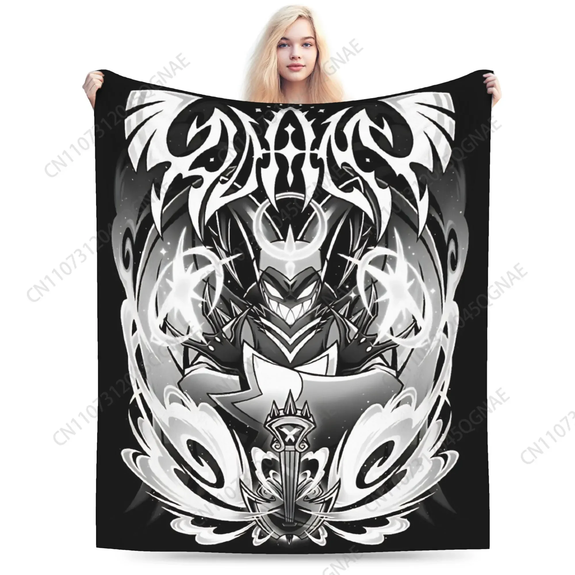 Hazbined Hoteled Adam Metal Blankets Fleece Spring/Autumn Portable Lightweight Throw Blankets For Sofa Couch Bedding Throws
