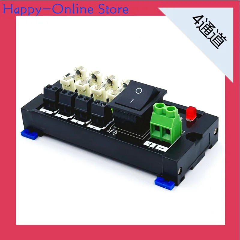 4-16 Channel DC DC Fuse Distribution Module Monitoring Switch Power Box Split Output Expansion Board